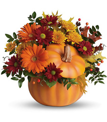 Teleflora's Country Pumpkin from Carl Johnsen Florist in Beaumont, TX